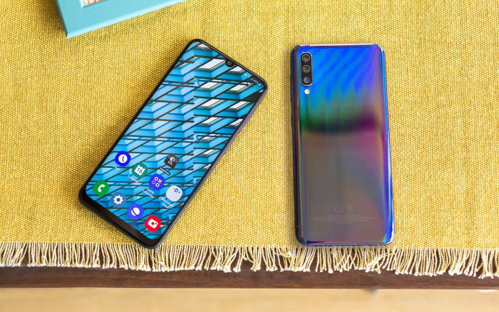 Galaxy a50 front and back side