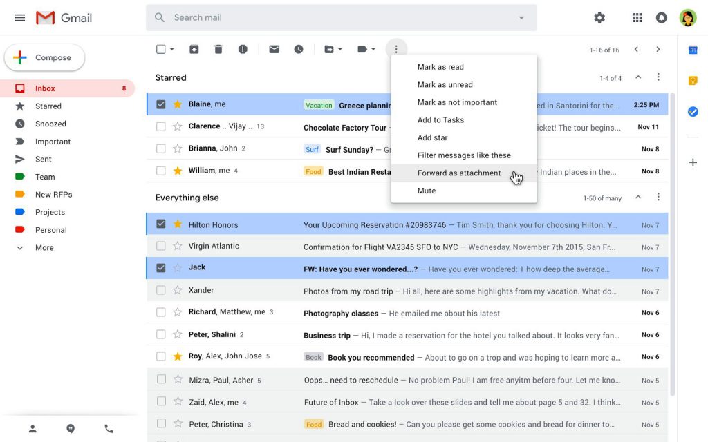 Gmail Forward as attachment