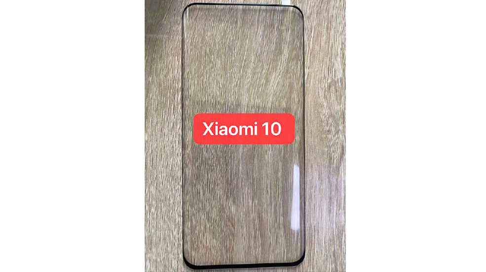 Xiaomi Mi 10 Screen Protector leaks showing