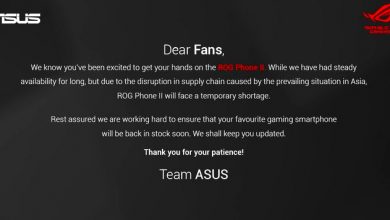 Asus alerts of a temporary shortage of the ROG Phone II