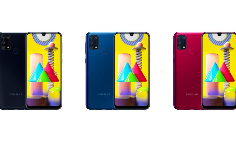 Samsung Galaxy M31 with three colors - 6000 mAh Battery