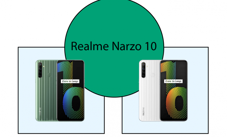 Realme Narzo 10 blue