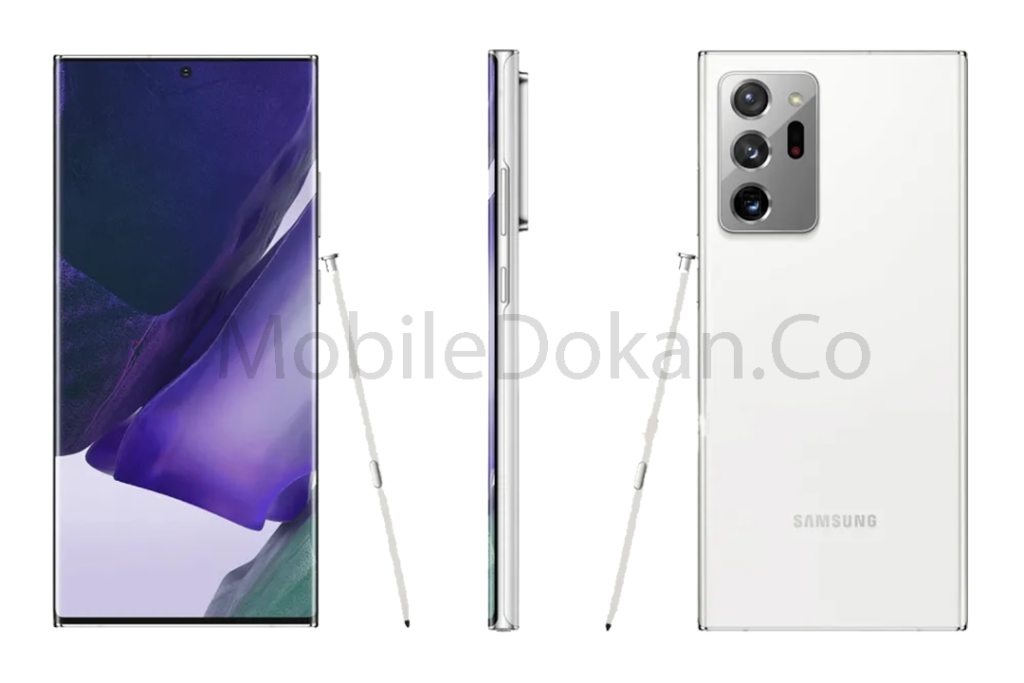Galaxy Note20 Ultra appeared in Mystic White shade
