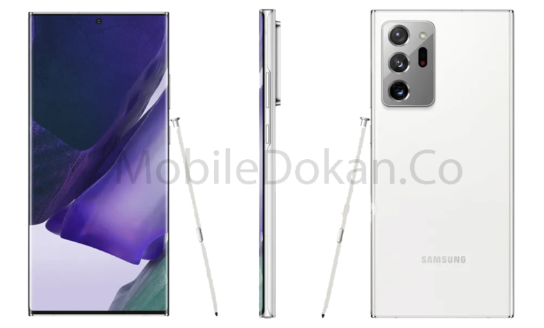 Galaxy Note20 Ultra appeared in Mystic White shade
