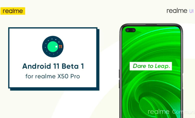 Realme X50 Pro Android 11 opens the beta program