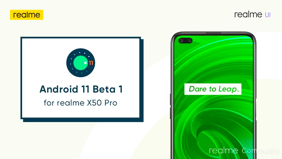 Realme X50 Pro Android 11 opens the beta program
