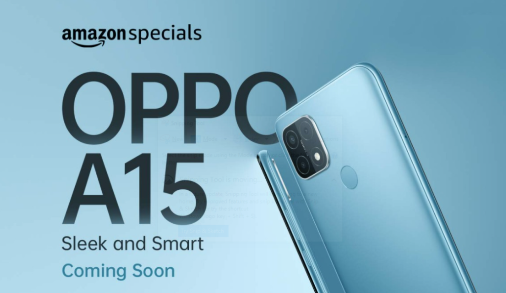 Oppo A15 is launching in India as early as possible