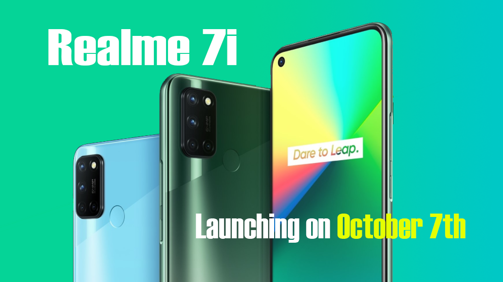 Realme 7i Launching on October 7
