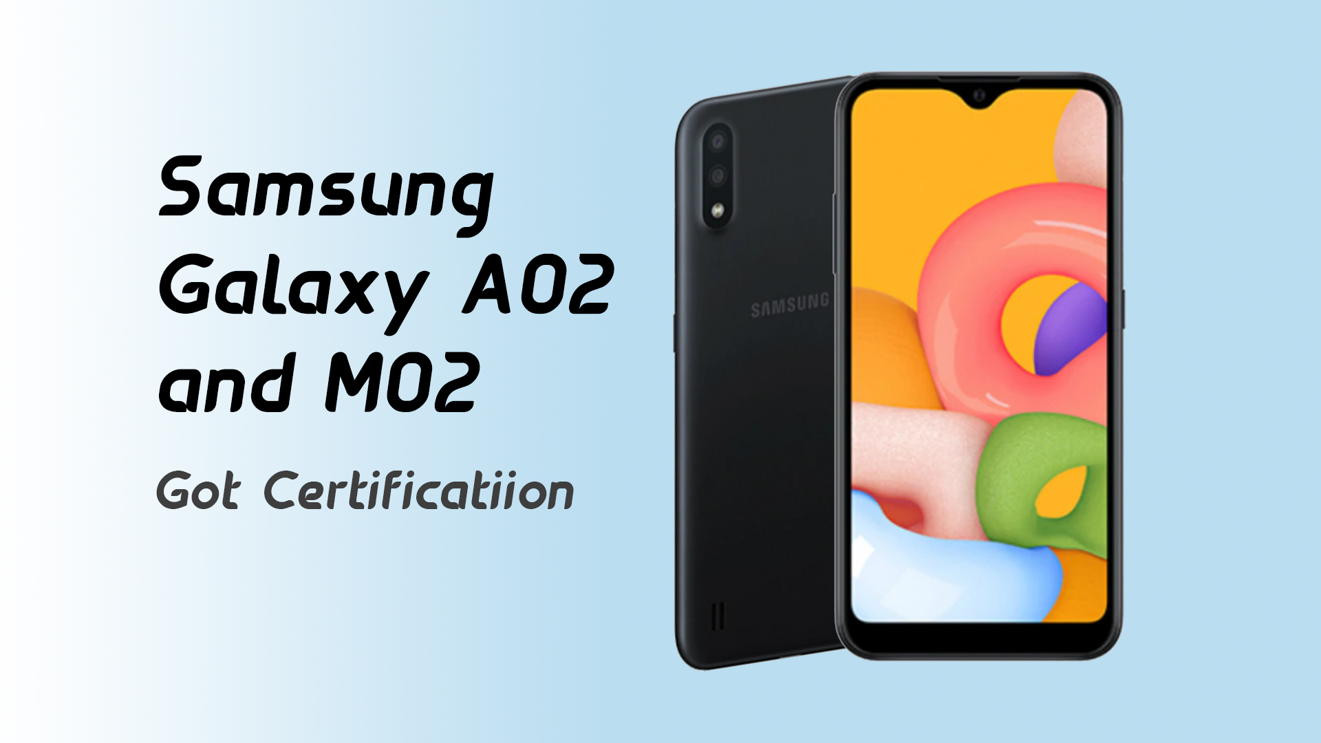 Samsung Galaxy A02 certified