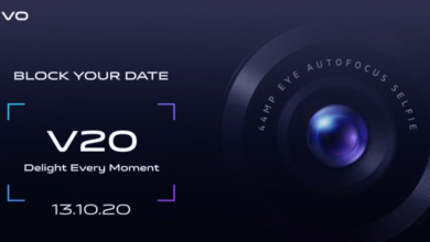 Vivo V20 reaches to India on 13th October 2020