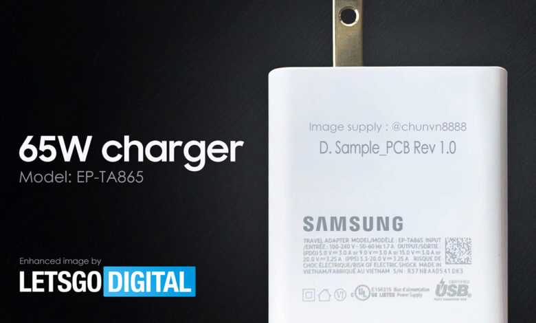 Samsung's 65W charger images unveiled