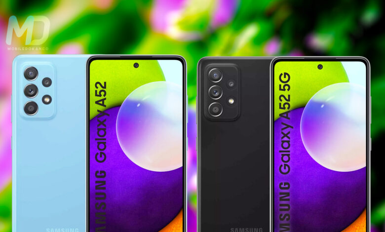 Galaxy A52 4G and Galaxy 5G