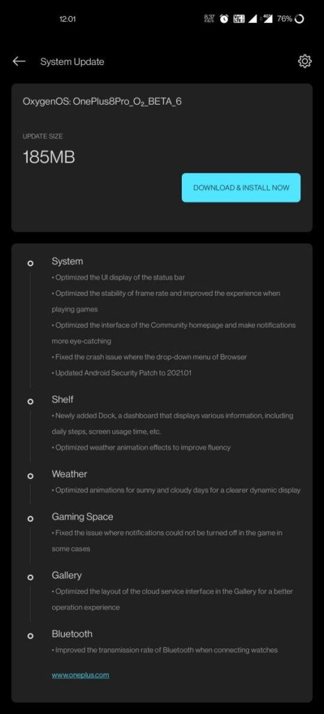 OxygenOS open beta 6