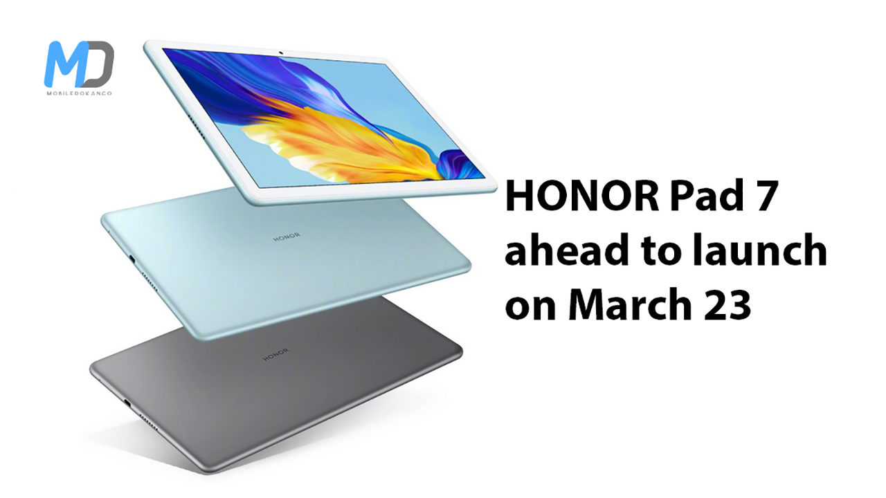 HONOR Pad 7 powered by Helio G80 SoC, ahead to launch on March 23