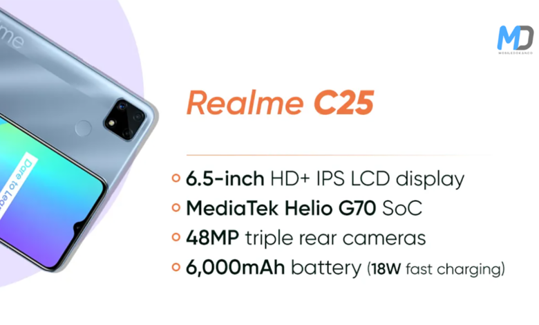 Realme C25 launch in India soon with Helio G70 SoC, 6,000mAh battery