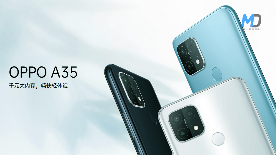 OPPO A35 launch with Helio P35, 13MP triple cameras, and 4,230mAh battery