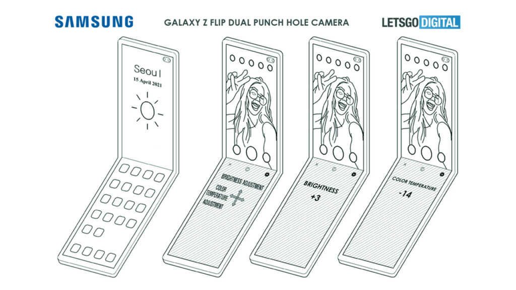 Samsung Foldable Punce-hole Camera