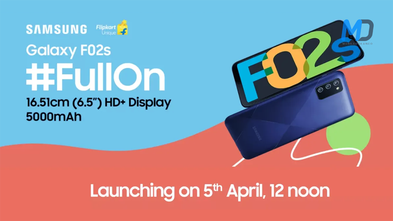 Samsung Galaxy F02s, and Galaxy F12 launch in India on April 5