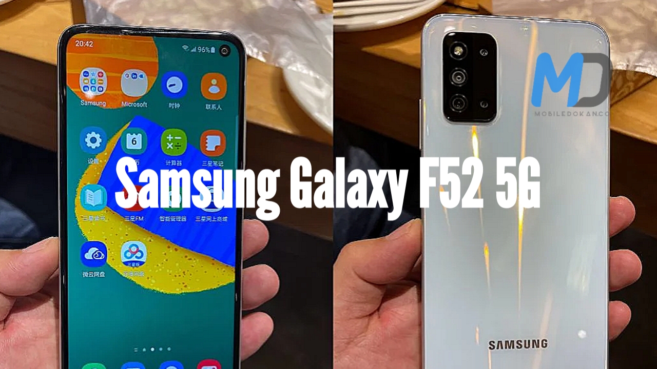Samsung Galaxy F52 5G live images leaked and ahead of launch