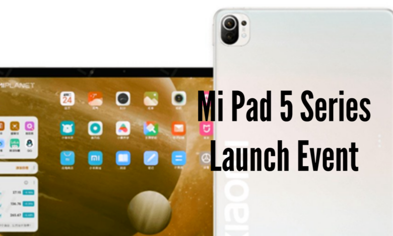 Xiaomi Mi Pad 5 series expected to launch event could be held