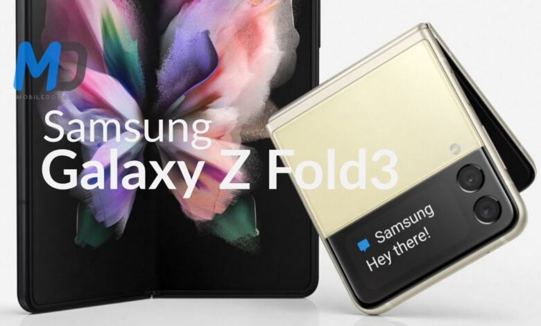 Samsung Galaxy Z Fold3 and its series renders leaked its design