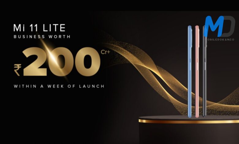 Xiaomi Mi 11 Lite sees record sales worth 200 Crore INR ($26mn)