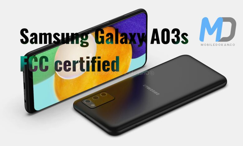 Samsung Galaxy A03s gets FCC certified and ahead of launch soon