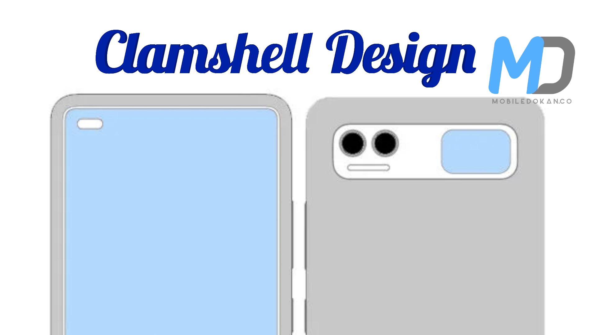 Xiaomi flip phone with a clamshell design and dual front cameras