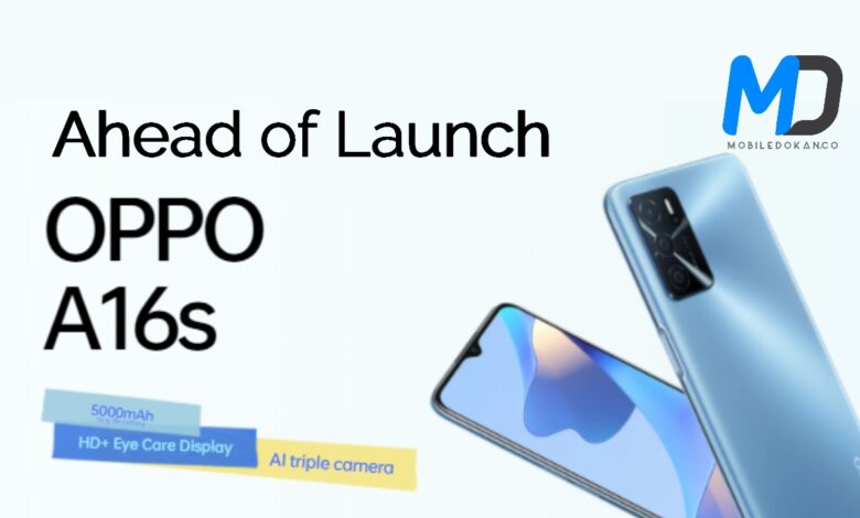 Oppo A16s launched with triple cameras, 5,000mAh battery