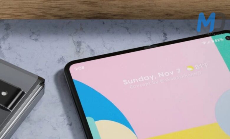Google Pixel Fold 3D render 2
