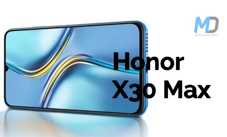 Honor X30 Max teaser leaked the front design and a waterdrop notch