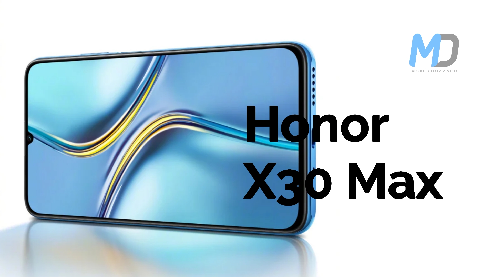 Honor X30 Max teaser leaked the front design and a waterdrop notch