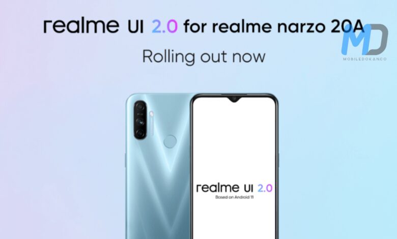 Realme narzo 20A gets Android 11-based realme UI 2.0 update