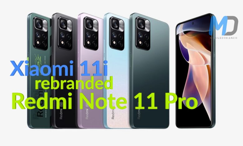Xiaomi 11i, Xiaomi 11i HyperCharge rebranded Redmi Note 11 Pro in India soon