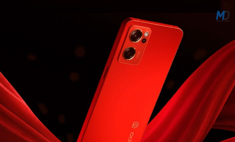 Oppo Reno7 New Year Edition just reveal in Red Velvet color