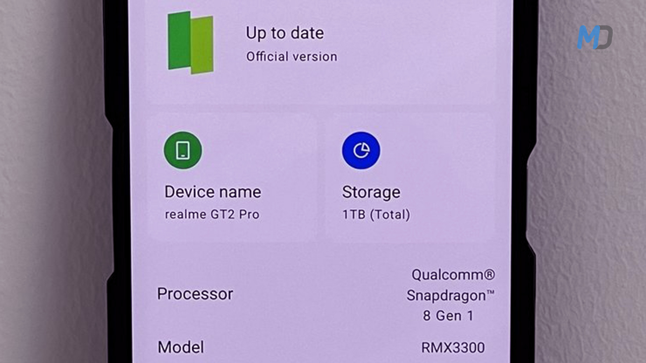 Realme GT2 Pro is expected to come with a 1TB storage version