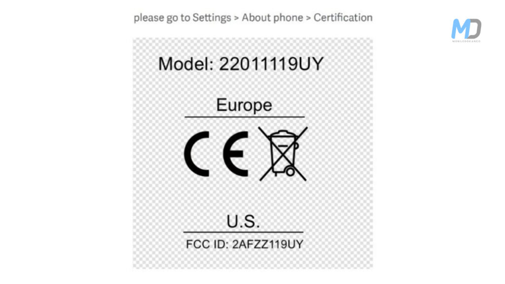 Redmi 10 2022 FCC certified