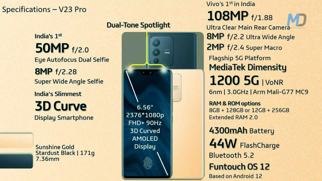 Vivo V23 Pro specs
