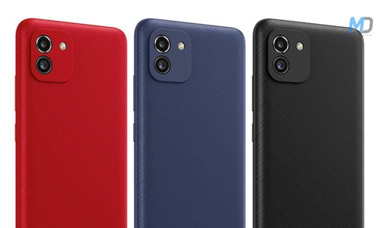 Samsung Galaxy A03 price in India leaks recently