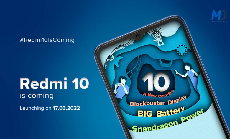 Xiaomi Redmi 10 coming to India on March 17 with a 6nm Snapdragon