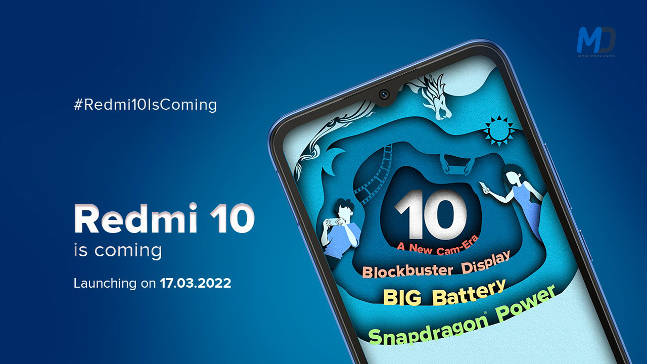 Xiaomi Redmi 10 coming to India on March 17 with a 6nm Snapdragon
