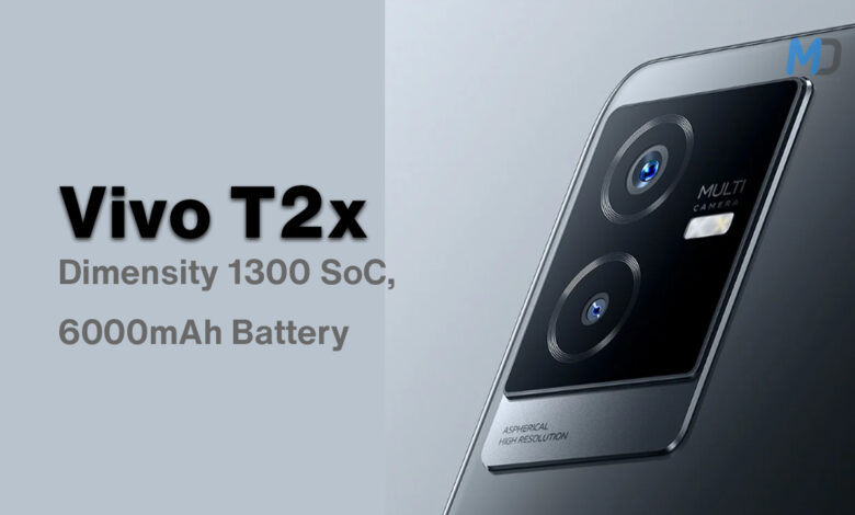 Vivo T2x Launched with Dimensity 1300 SoC, 6000mAh Battery