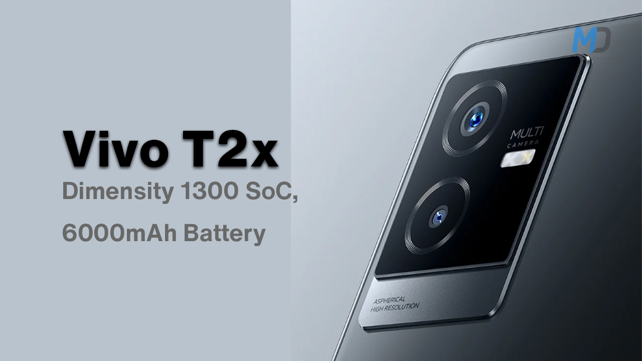 Vivo T2x Launched with Dimensity 1300 SoC, 6000mAh Battery
