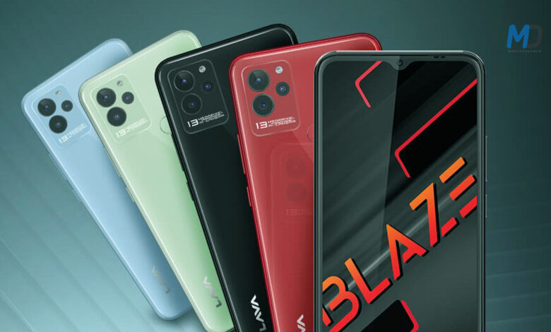 Lava Blaze released with glass back, stock Android 12