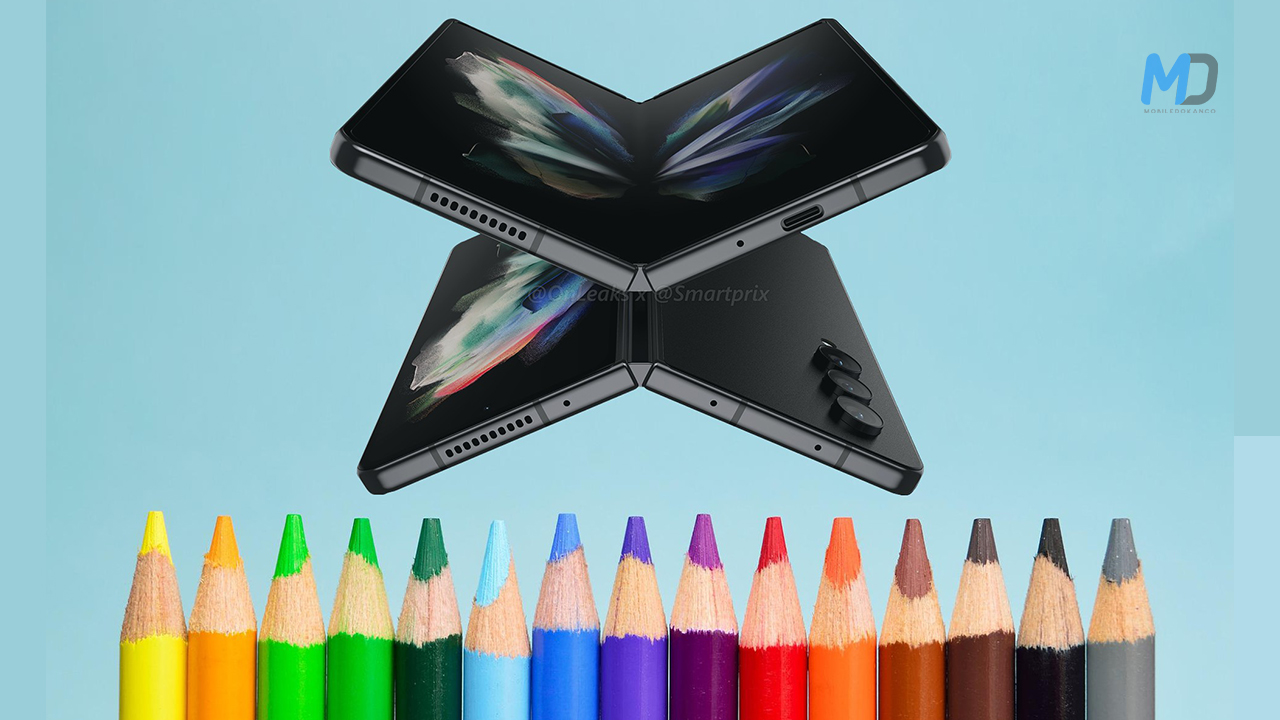 The Upcoming Samsung Galaxy Z Fold4 reveals color and storage options