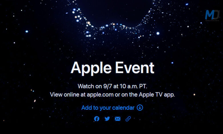 Apple just hold its next event on September 7 at Apple Park feat