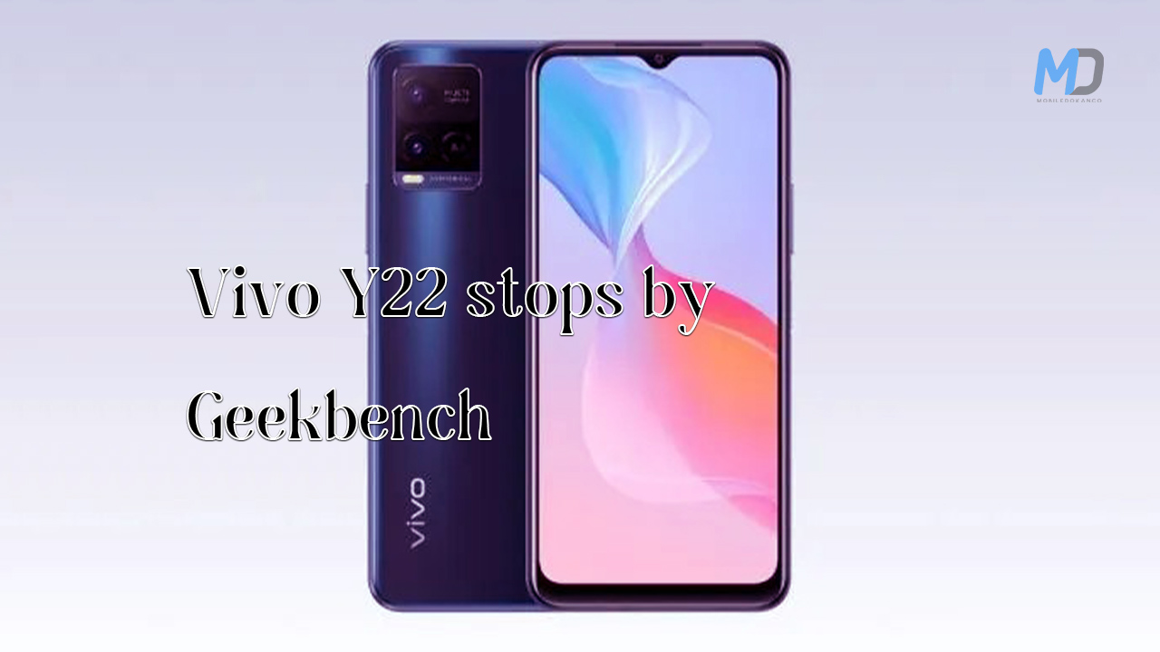 Vivo Y22 stops by Geekbench ahead of its official launch