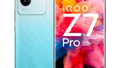 Vivo iQOO Z7 Pro Blue Lagoon