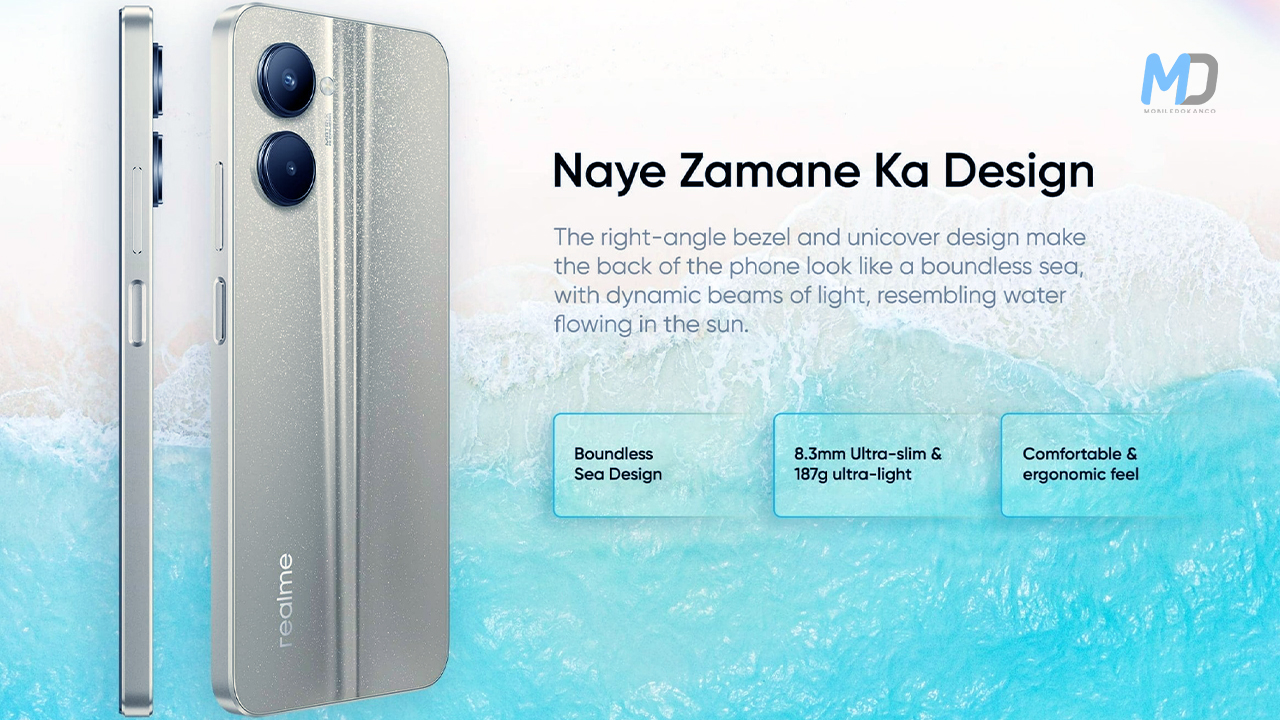 Realme C33 design