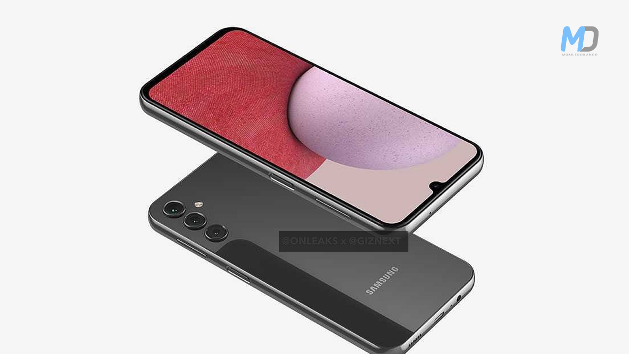 Samsung Galaxy A14 design unveiled through leaked renders image